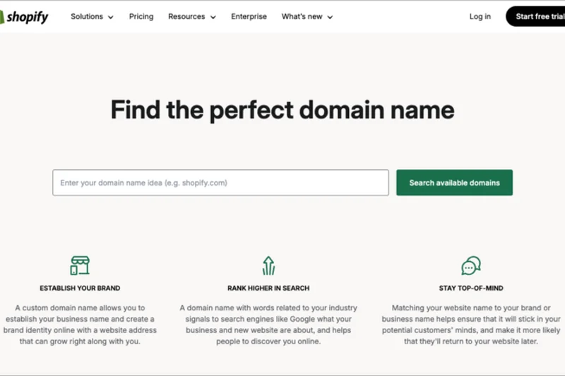 Shopify Domain Registration