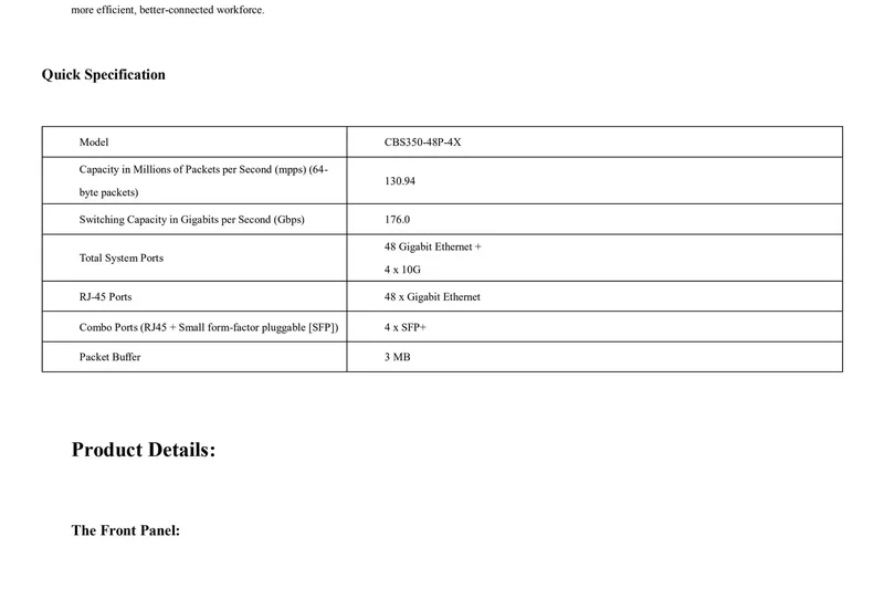 Cisco Business CBS350-48P-4X