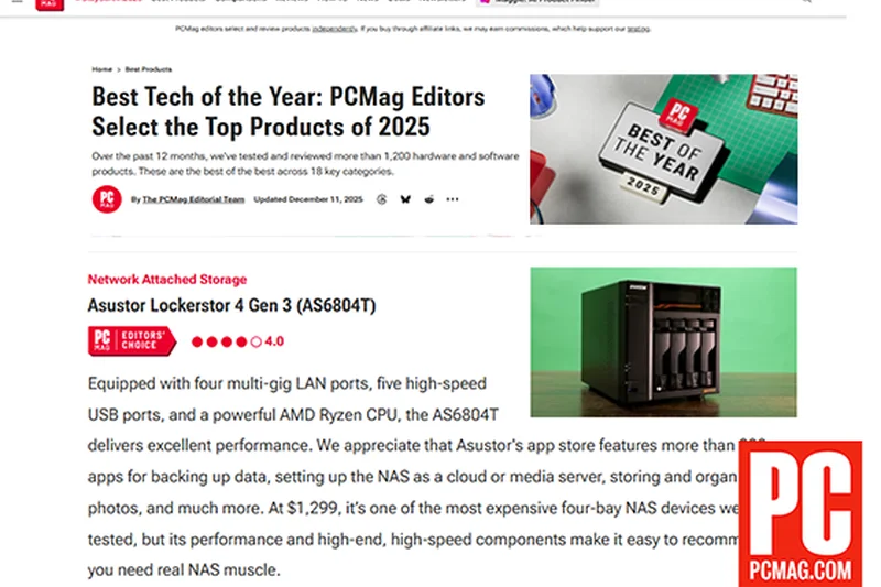 Asustor Lockerstor 4 Gen3 AS6804T