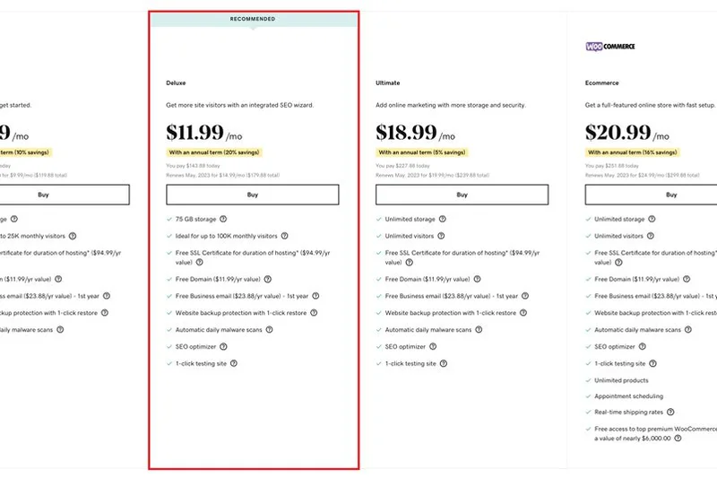 GoDaddy Managed WordPress Deluxe