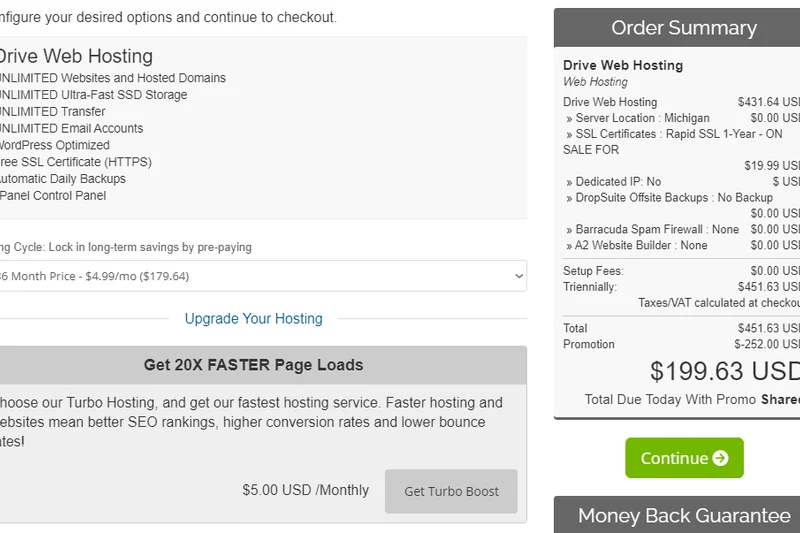 A2 Hosting Startup Shared