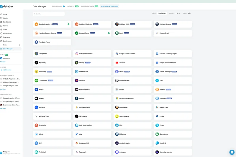 Databox Business Analytics
