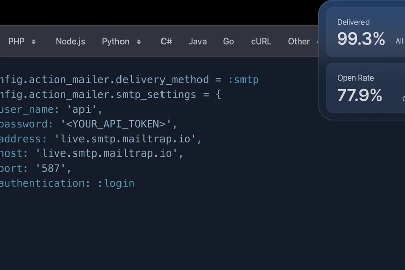 Mailtrap Email Sending