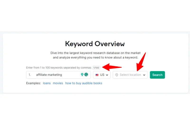 Semrush Keyword Magic Tool