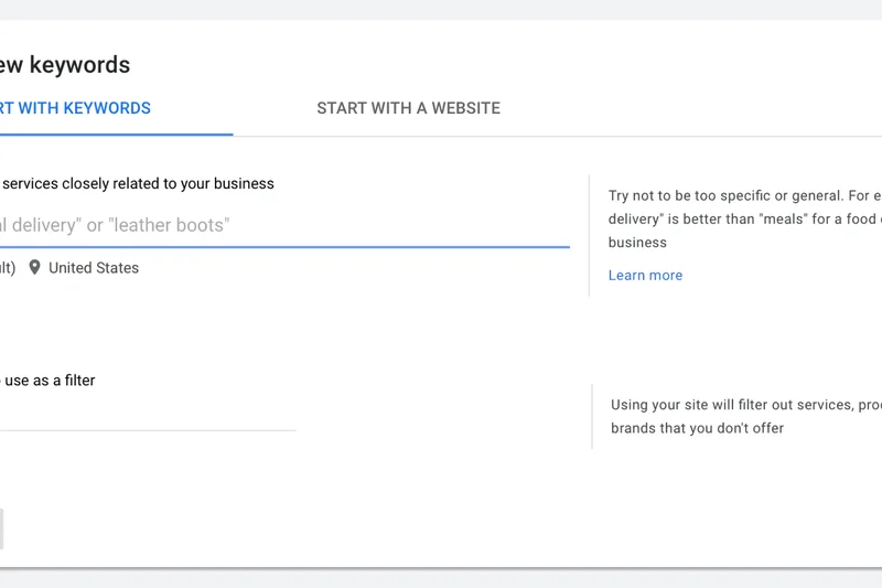 Google Keyword Planner