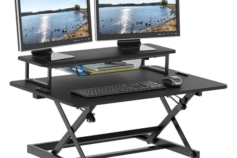 SHW 55-Inch Large Electric Computer Desk
