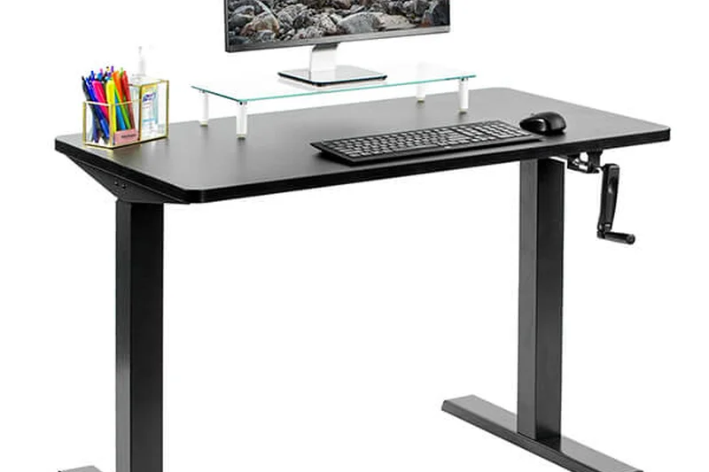 VIVO Manual Height Adjustable Desk