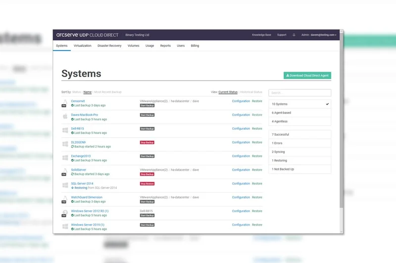 Arcserve Cloud Direct