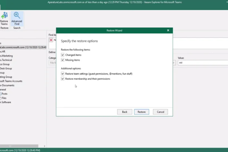 Veeam Backup for Microsoft 365