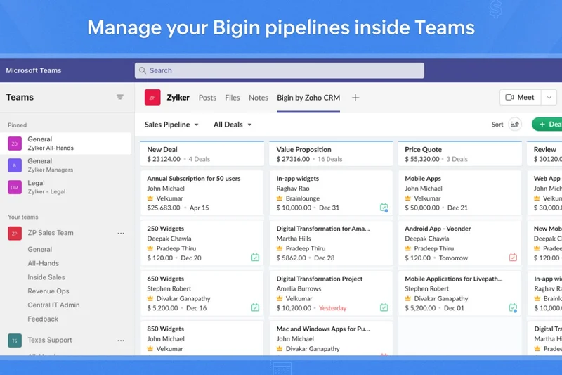 Bigin by Zoho CRM
