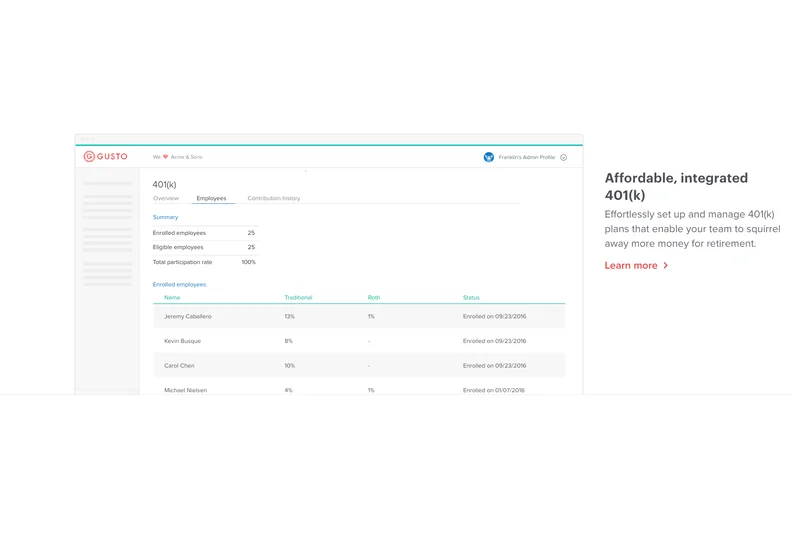 Gusto HR &amp; Payroll