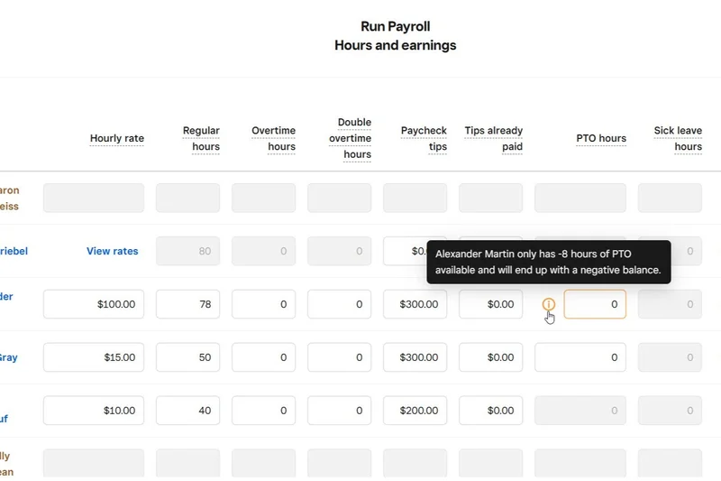Square Payroll for Teams