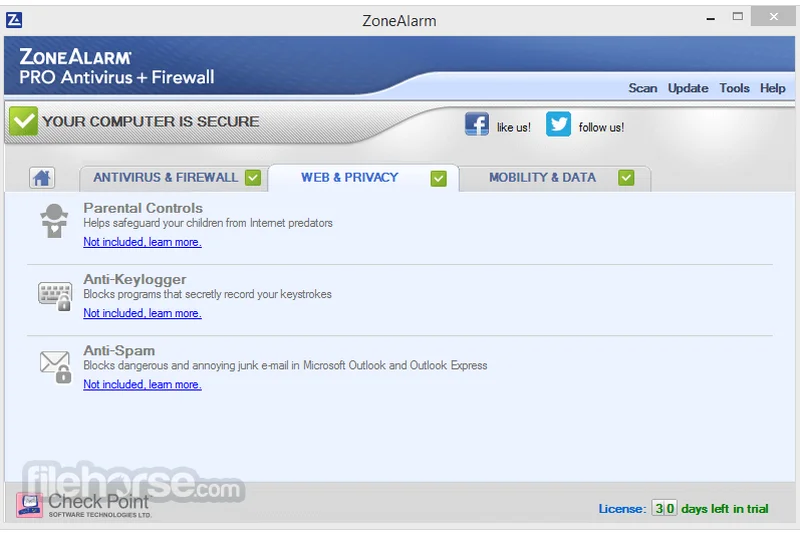 ZoneAlarm Pro Antivirus + Firewall