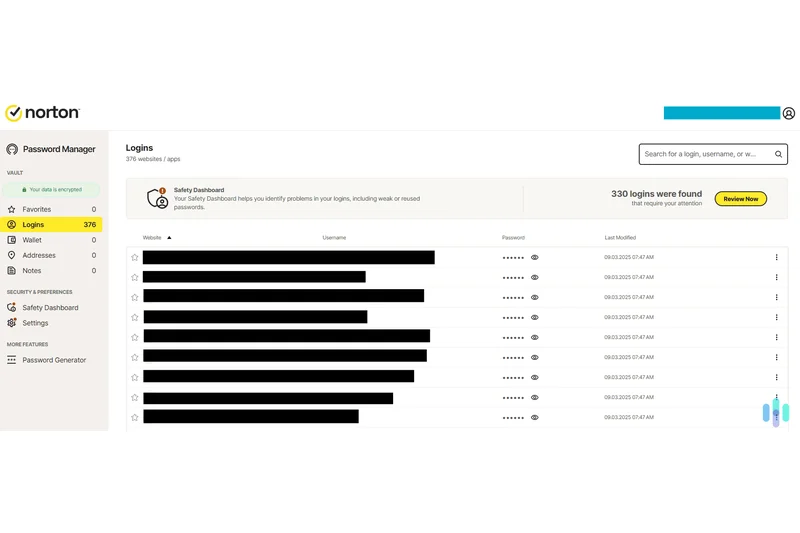 Norton Password Manager