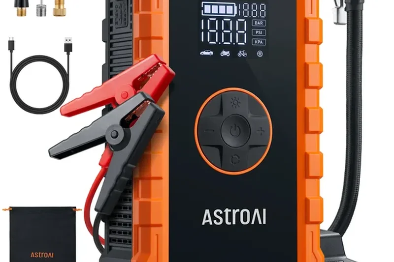 AstroAI S8 Air Car Jump Starter with Air Compressor