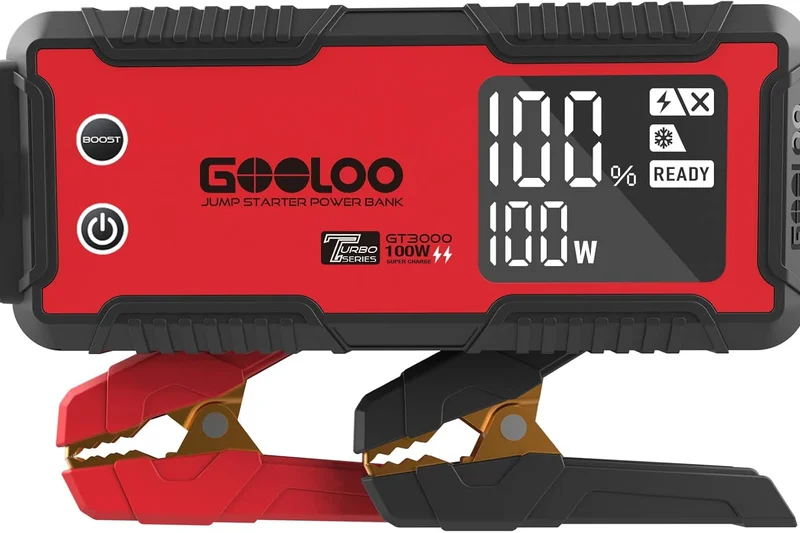 GOOLOO GT3000 3000A 100W PD Fast Charging Jump Starter