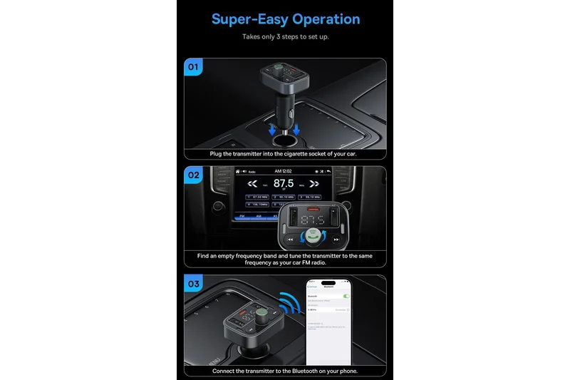 Baseus Car Bluetooth FM Transmitter