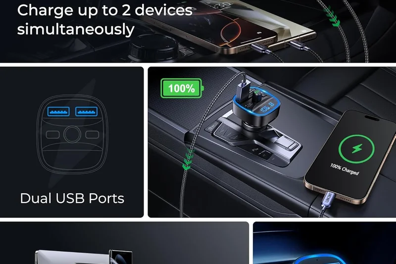 Lencent T25 Bluetooth FM Transmitter