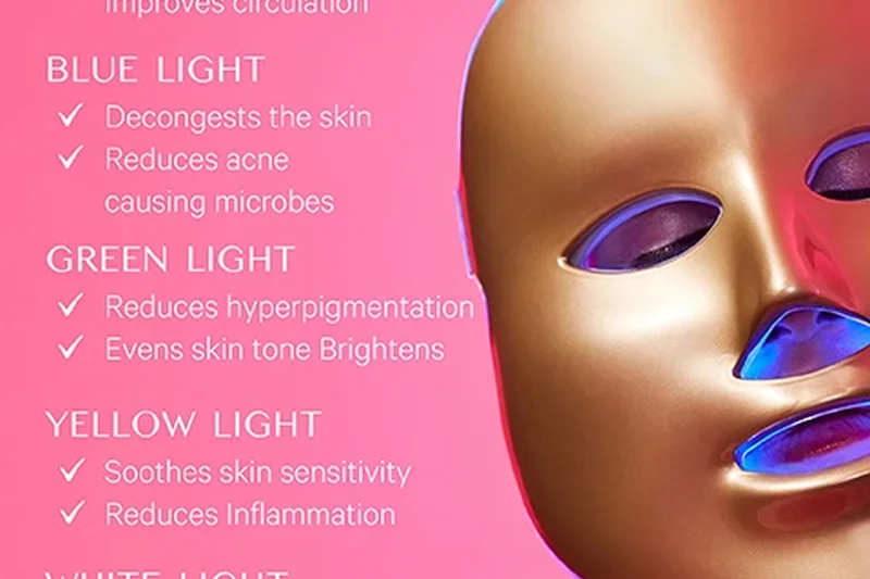 Light Therapy Golden Facial Treatment Device