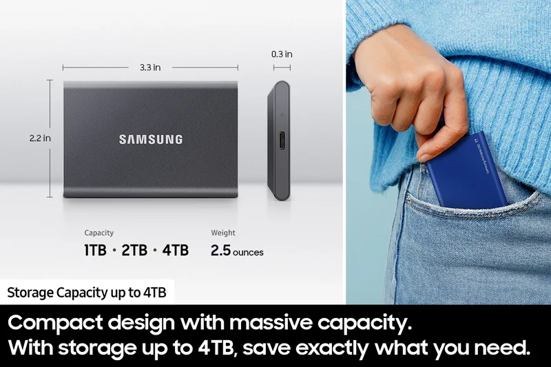 Samsung T7 Portable SSD (1TB)