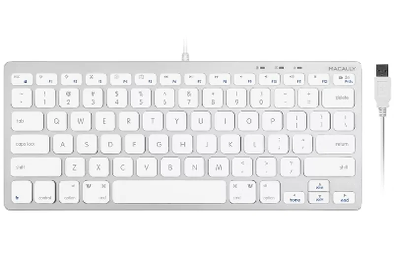 Macally Ultra Slim USB Wired Keyboard
