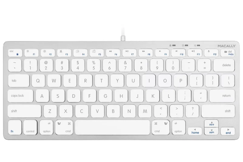 Macally Ultra Slim USB Wired Keyboard