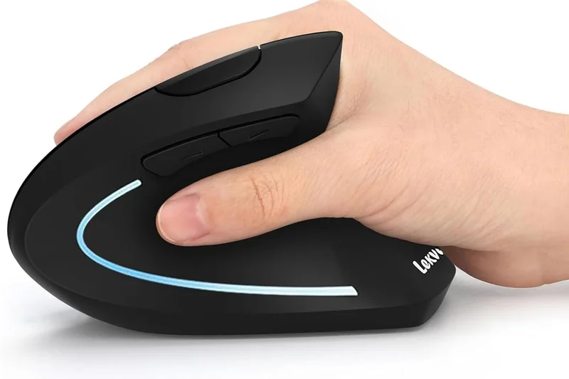 Semi-Vertical Wireless Mouse