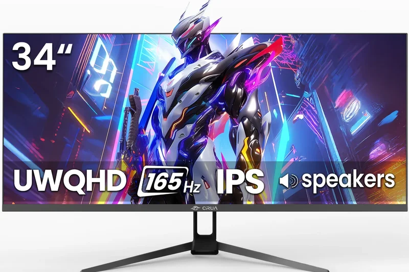 CRUA 34-Inch Ultrawide Gaming Monitor