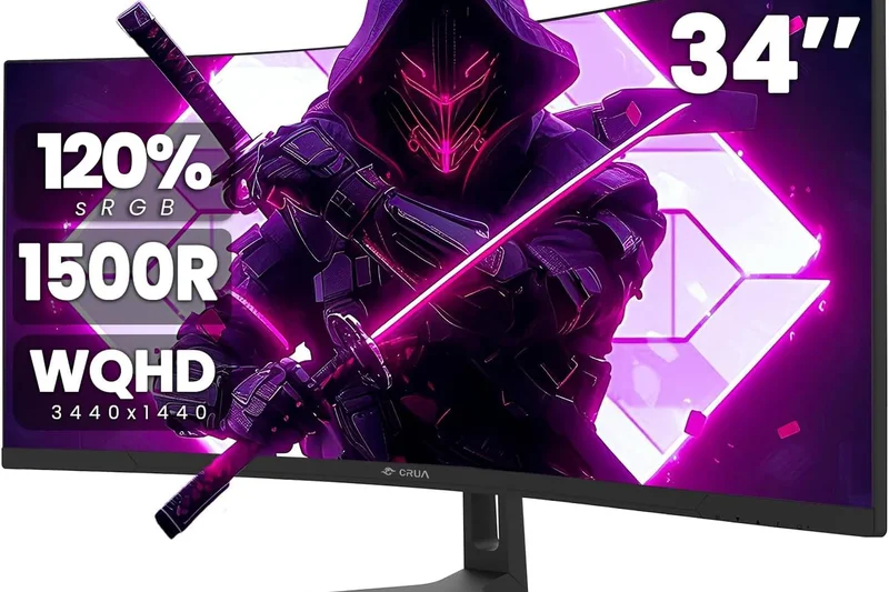 CRUA 34-Inch Ultrawide Gaming Monitor
