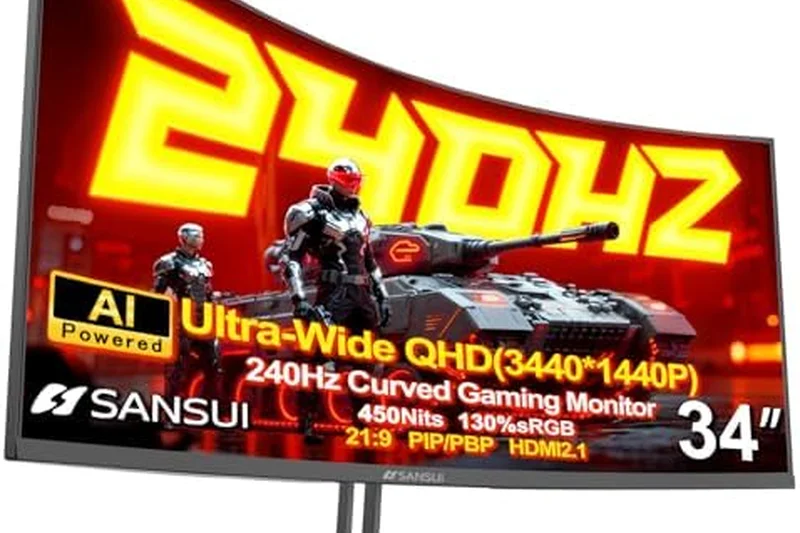 Sansui 34-Inch 240Hz Ultrawide Monitor