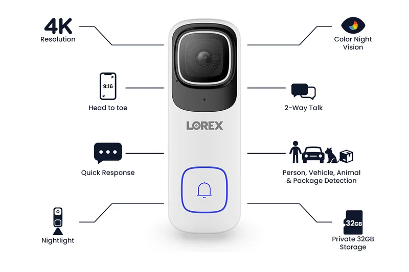 Lorex 4K Wired Video Doorbell