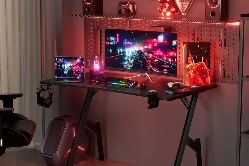 HLDIRECT Gaming Chair with LED