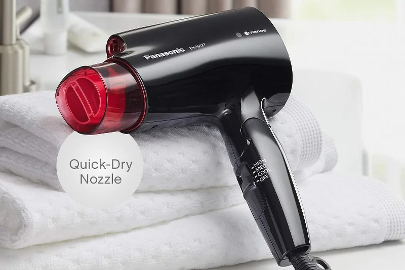 Panasonic nanoe Compact Travel Hair Dryer (EH-NA27-K)
