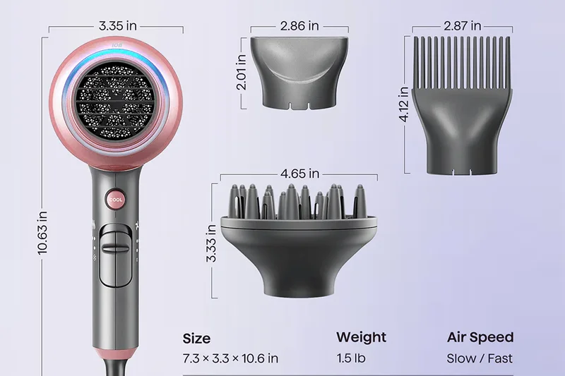 Wavytalk Blown Away Ionic Hair Dryer Travel Size