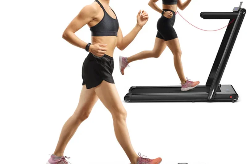 Goplus 2-in-1 Folding Treadmill