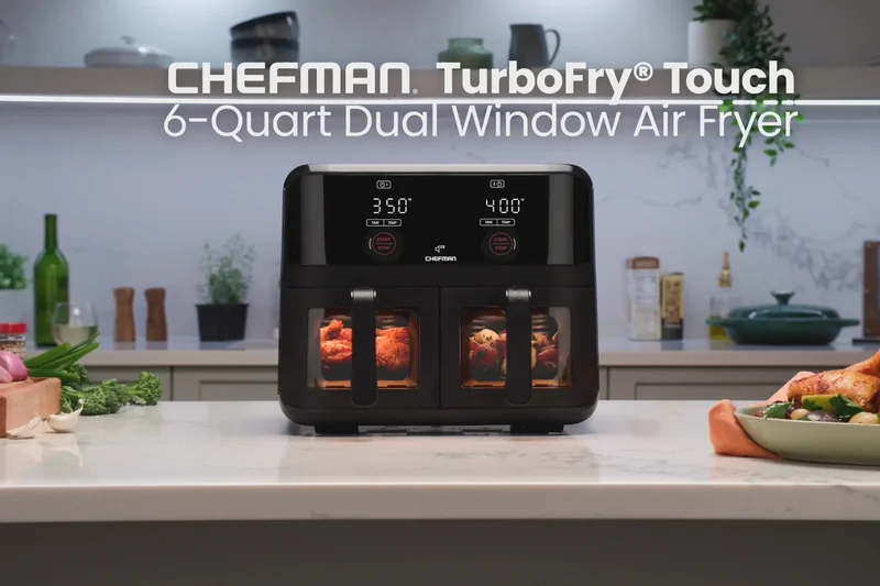 Chefman TurboFry Touch Dual Basket Air Fryer