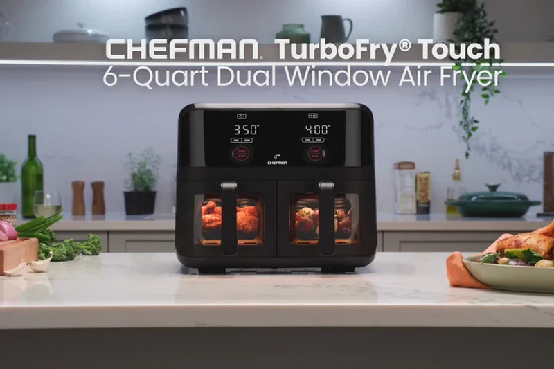 Chefman TurboFry Touch Dual Basket Air Fryer