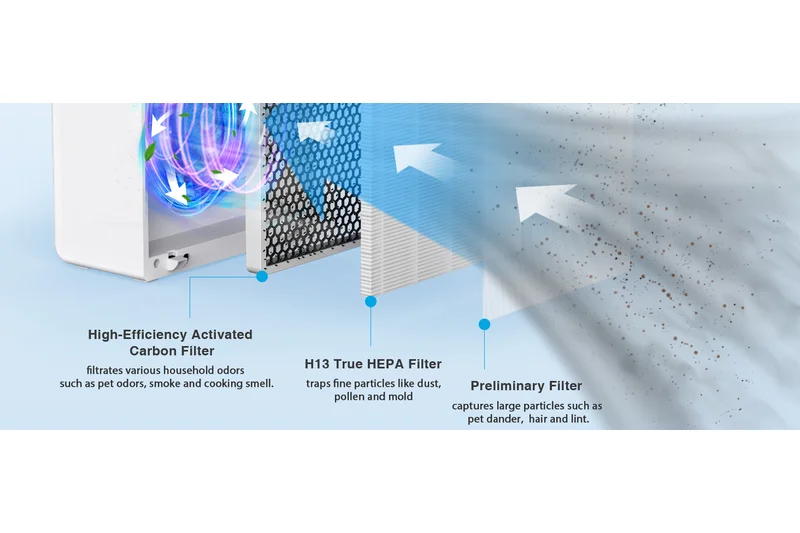 MOOKA E-300L True HEPA Air Purifier