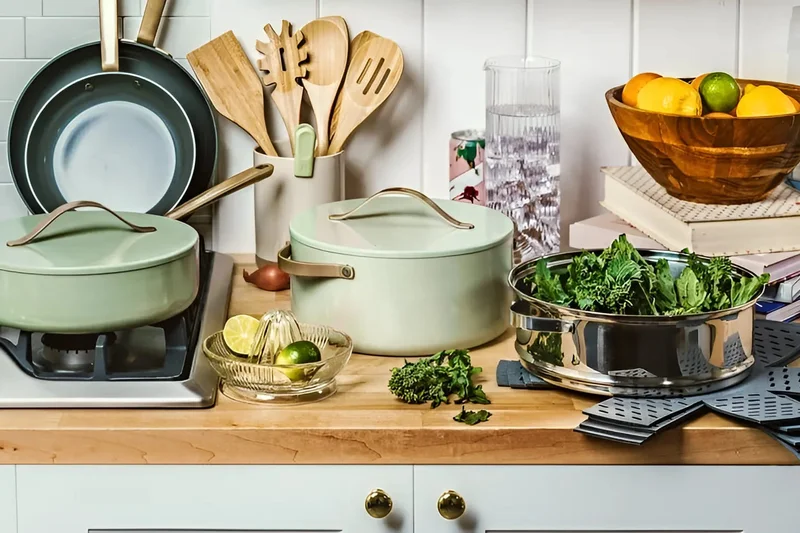 Beautiful by Drew Barrymore 12-Piece Ceramic Nonstick Set