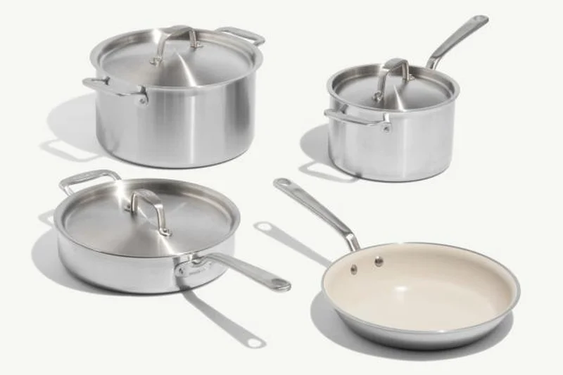 Made In CeramiClad 7-Piece Nonstick Cookware Set