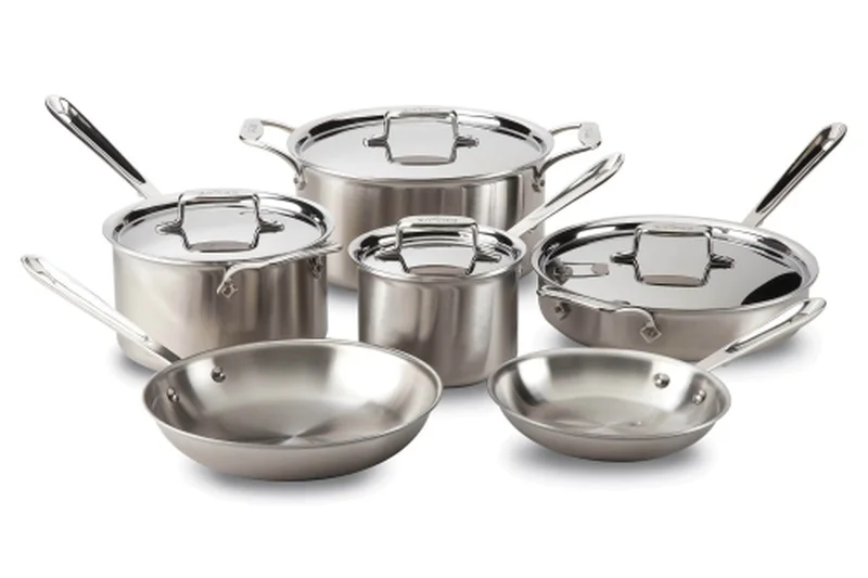All-Clad D5 Brushed Stainless 10-Piece Set
