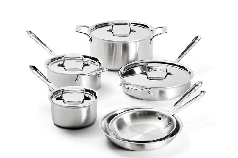 All-Clad D5 Brushed Stainless 10-Piece Set