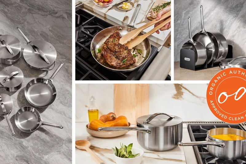 Caraway Stainless Steel Cookware Set