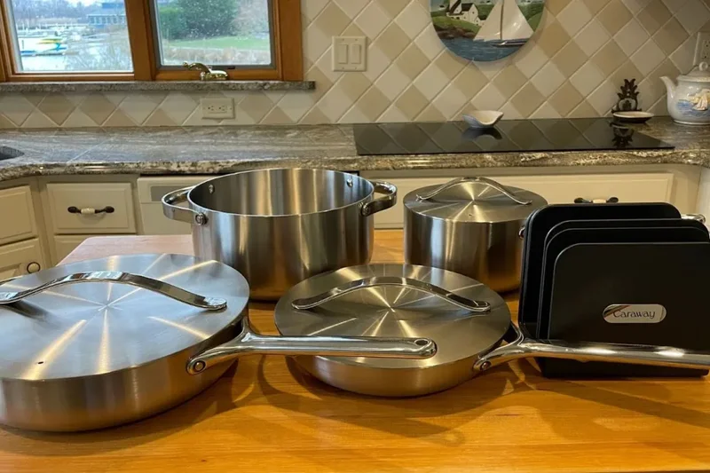 Caraway Stainless Steel Cookware Set