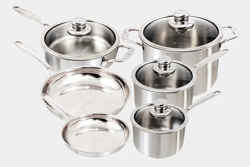 Swiss Diamond Premium Clad 10-Piece Set