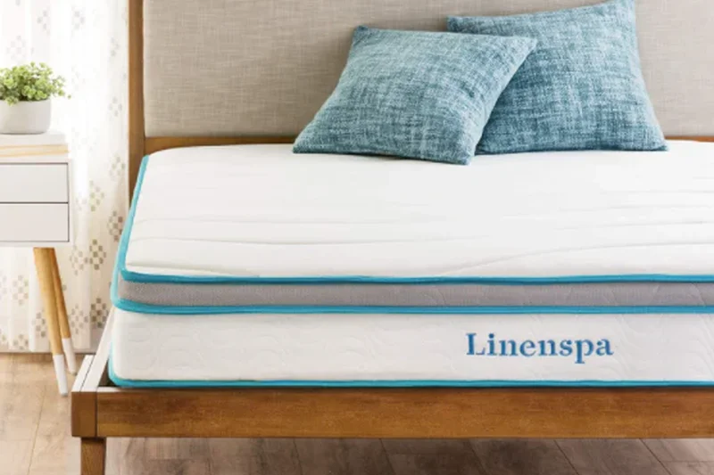 Linenspa 8-Inch Memory Foam and Innerspring Hybrid Mattress