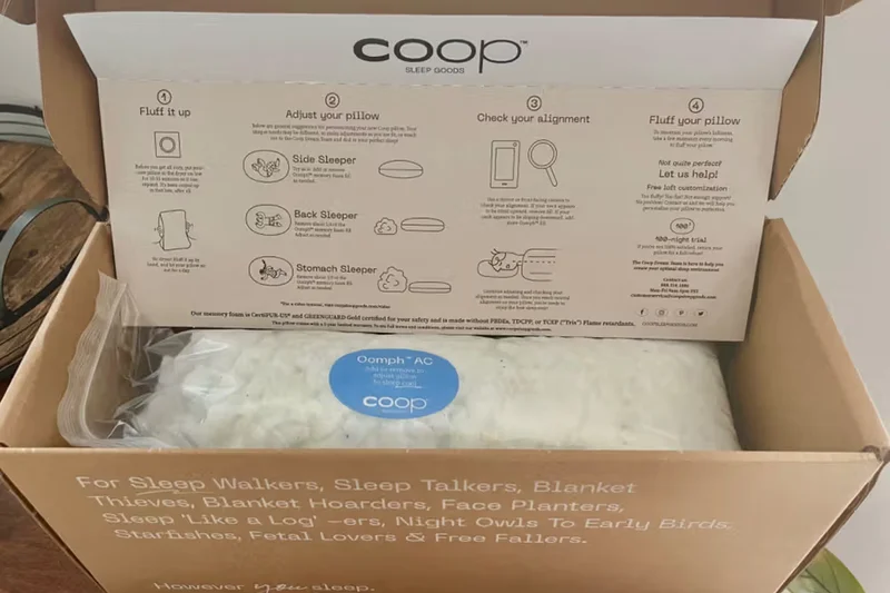 Coop Sleep Goods Eden Pillow