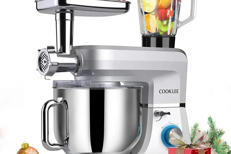 COOKLEE 9.5-Quart 660W 10-Speed Stand Mixer