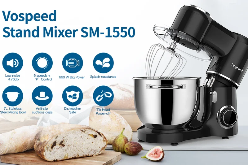 Vospeed 7.5-Quart Stand Mixer