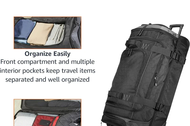 Amazon Basics 30-Inch Ripstop Wheeled Duffel